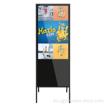 Publicidad Señalización digital LCD con marco en A de 32 &quot;